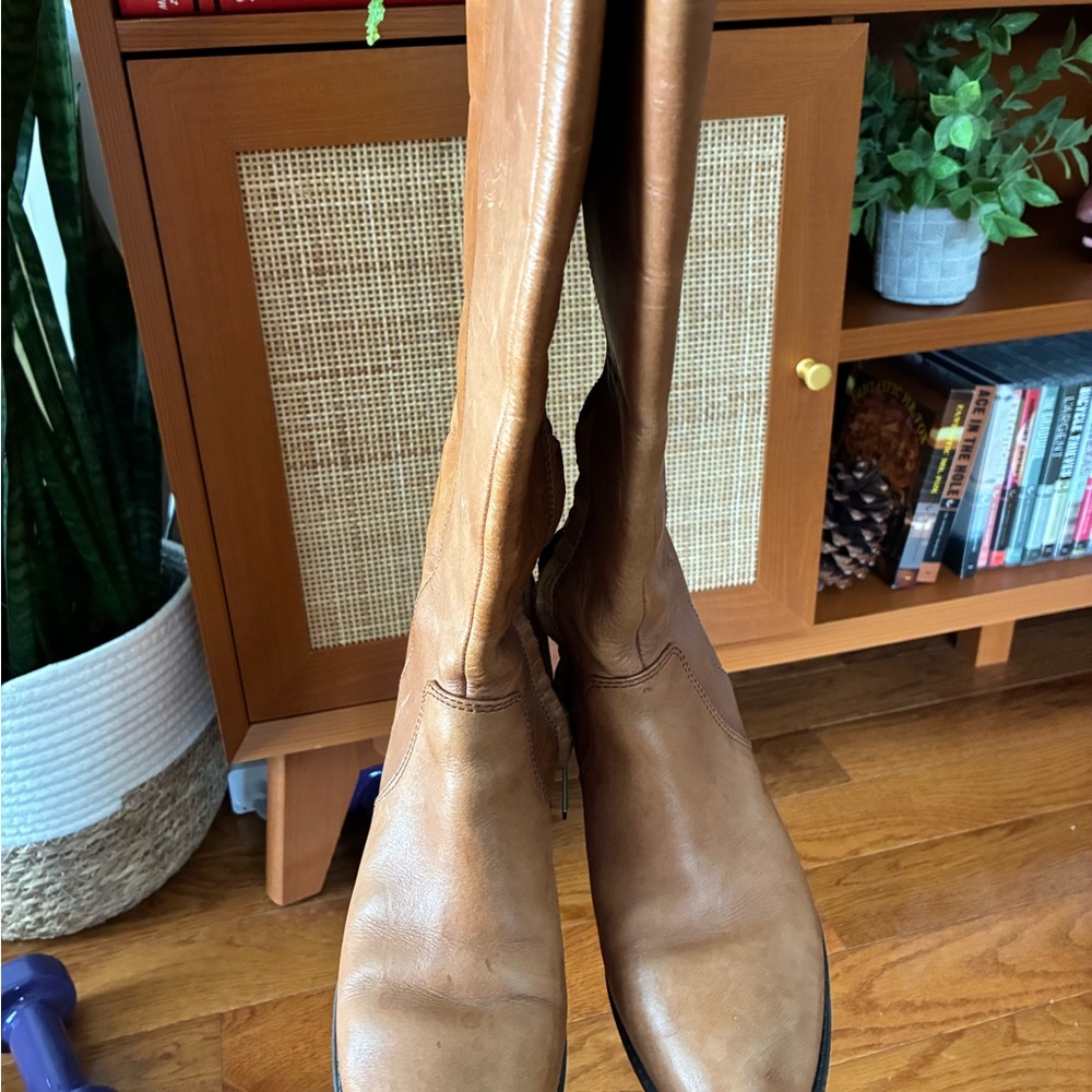 Sam Edelman knee high Brown Leather Women's Boots size 6